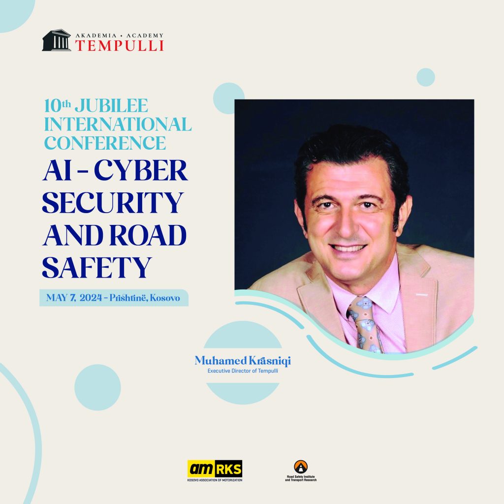 Muhamed Krasniqi is the next speaker of the 10TH JUBILEE INTERNATIONAL CONFERENCE